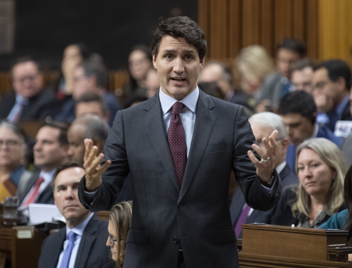 Justin Trudeau, elected Prime Minister of Canada in 2015, in the House of Commons.